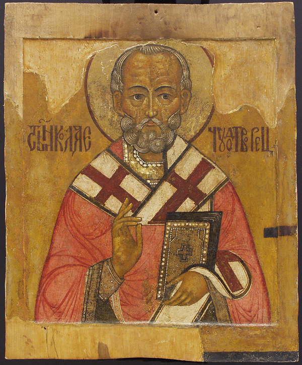 HEILIGER NIKOLAUS PROZESSIONSIKONE